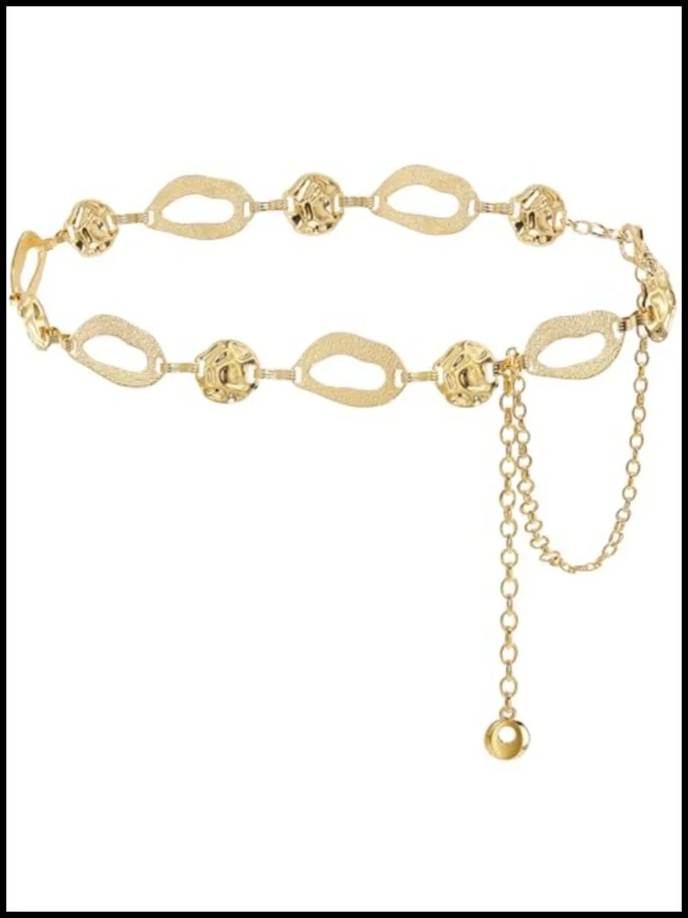 Chunky Gold Waist Chain Belt for Dresses Metal Link Belt Fashion Accessory